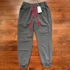 NWT Figs FIONx Zamora Jogger Charcoal Scrub Pants